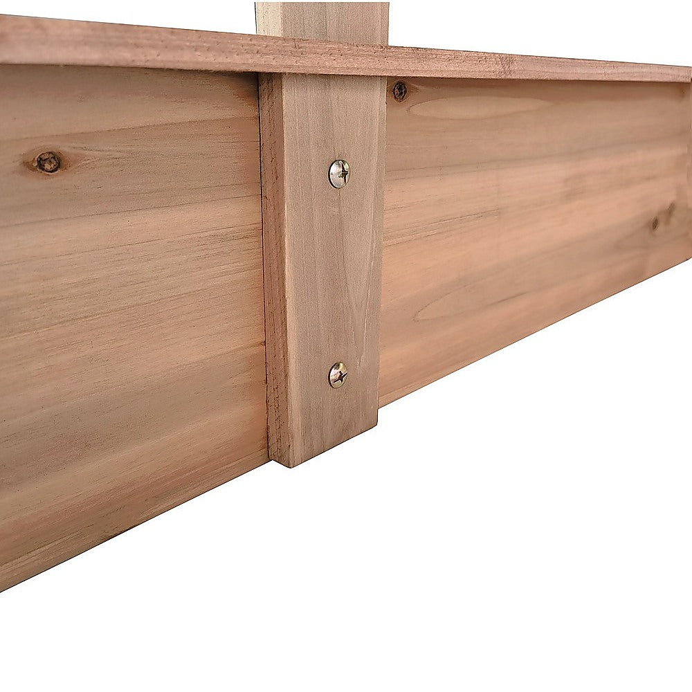 Wooden Kids Sandpit with Adjustable Canopy – Outdoor Play Sandbox
