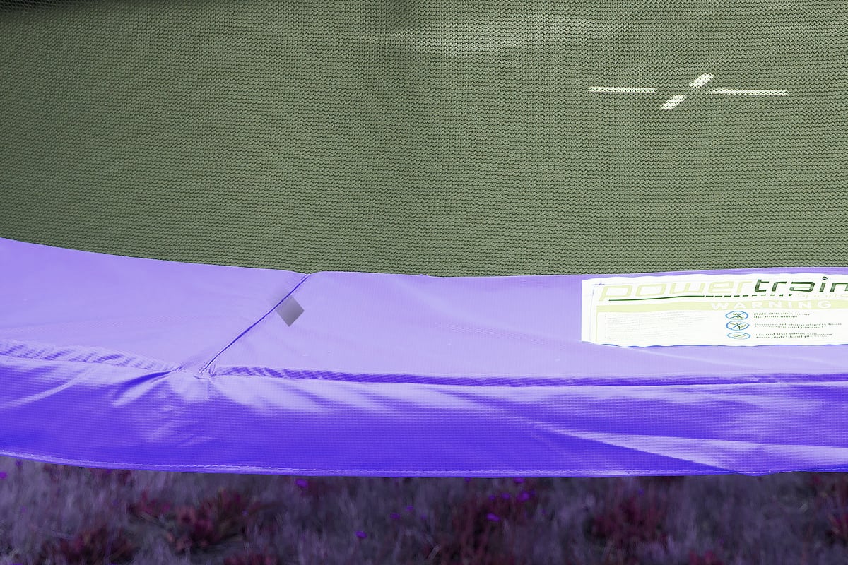 Kahuna 10ft Trampoline Free Ladder Spring Mat Net Safety Pad Cover Round Enclosure Purple for kids outdoor play - PlayScapes Australia