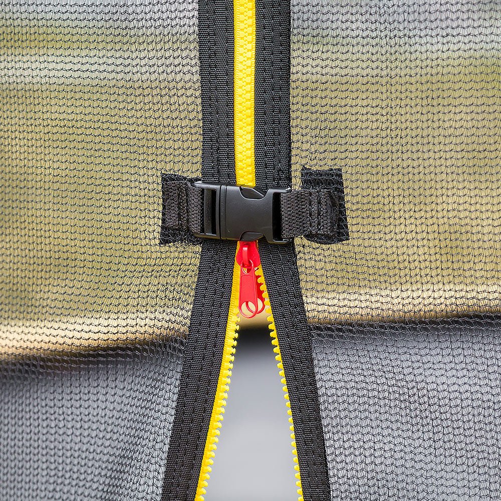 Kahuna 12ft Outdoor Trampoline Kids Children With Safety Enclosure Pad Mat Ladder Basketball Hoop Set - Rainbow for kids outdoor play - PlayScapes Australia