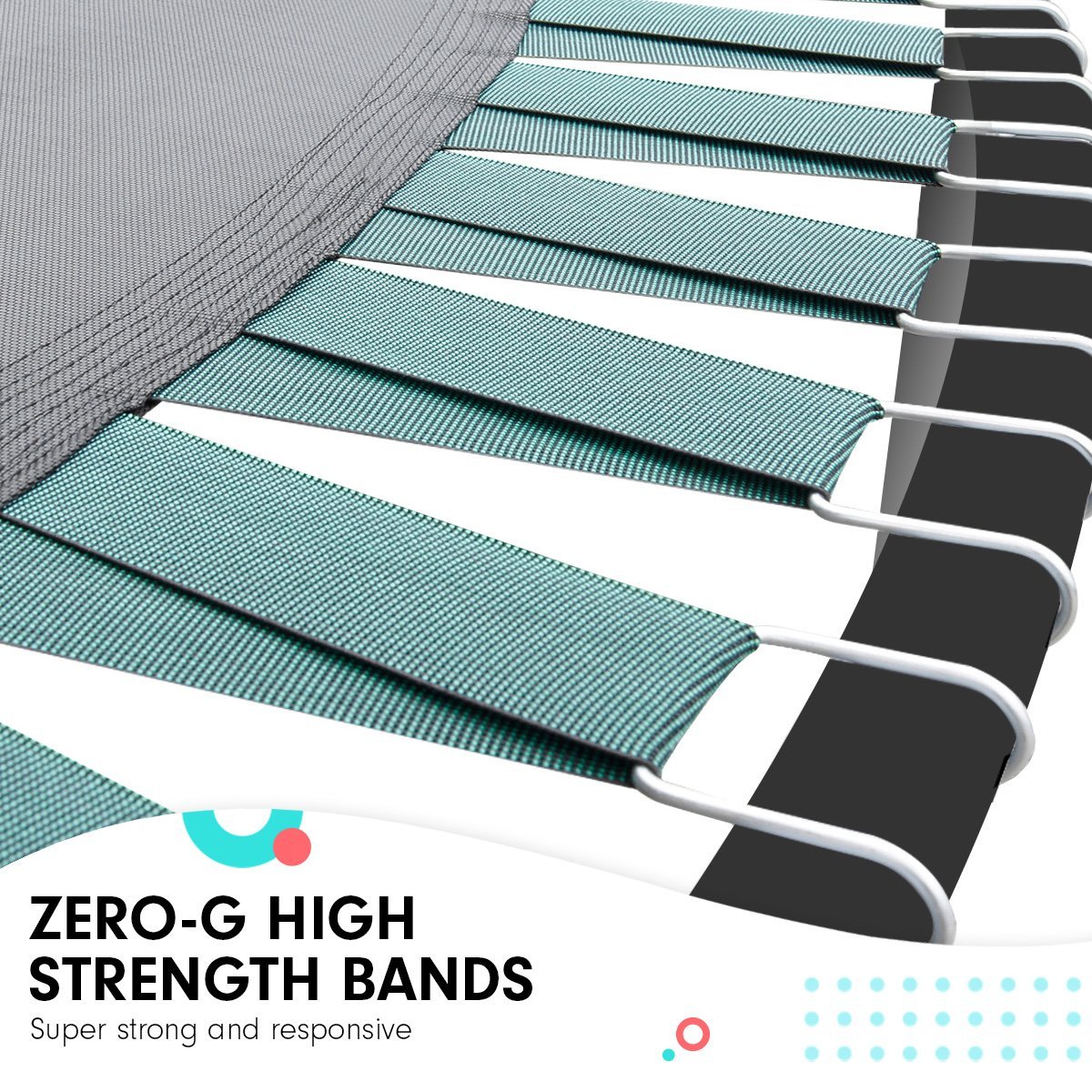 Kahuna 8ft Twister Springless Trampoline Round Free Safety Net Pad Mat with Basket Ball Set Orange for kids outdoor play - PlayScapes Australia