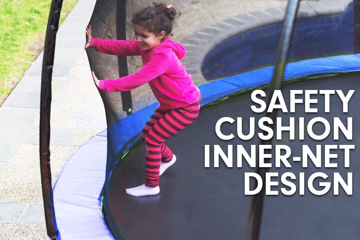 Kahuna Classic 6ft Trampoline Free Safety Net Spring Pad Mat Ladder Basketball Set - Blue for kids outdoor play - PlayScapes Australia