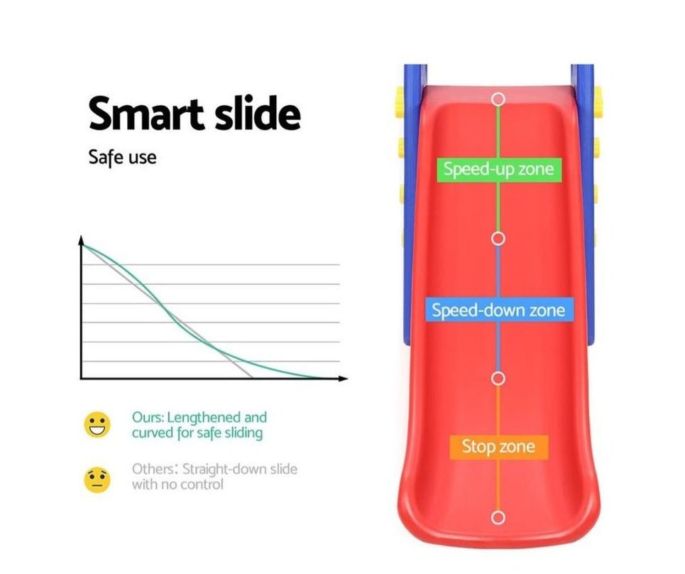 Keezi Kids Baby, Toddler Slide Swing Set & Basketball Hoop Sports Outdoor/Indoor Portable Toys. Adjustable Height. for kids outdoor play - PlayScapes Australia