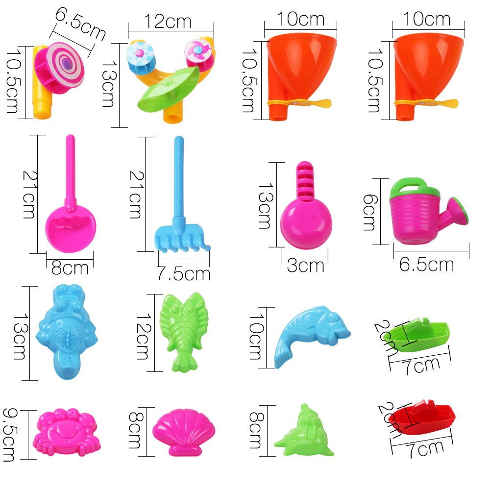 Keezi Kids Sandpit Pretend Play Sets Beach Toys Outdoor Sand Water Table Set for kids outdoor play - PlayScapes Australia