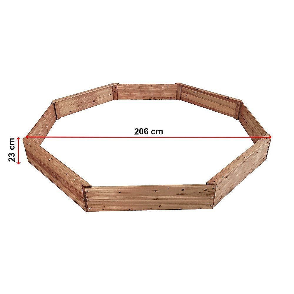 Kids Sand Pit Large Octagonal Wooden Sandpit for kids outdoor play - PlayScapes Australia
