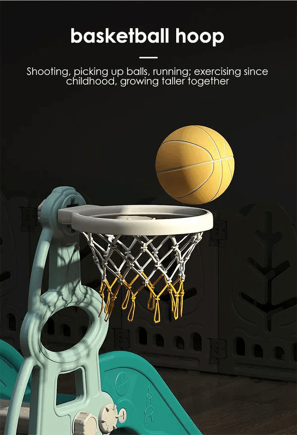 Kids Slide Swing Set Outdoor Toys Playground Activity Basketball Hoop for kids outdoor play - PlayScapes Australia