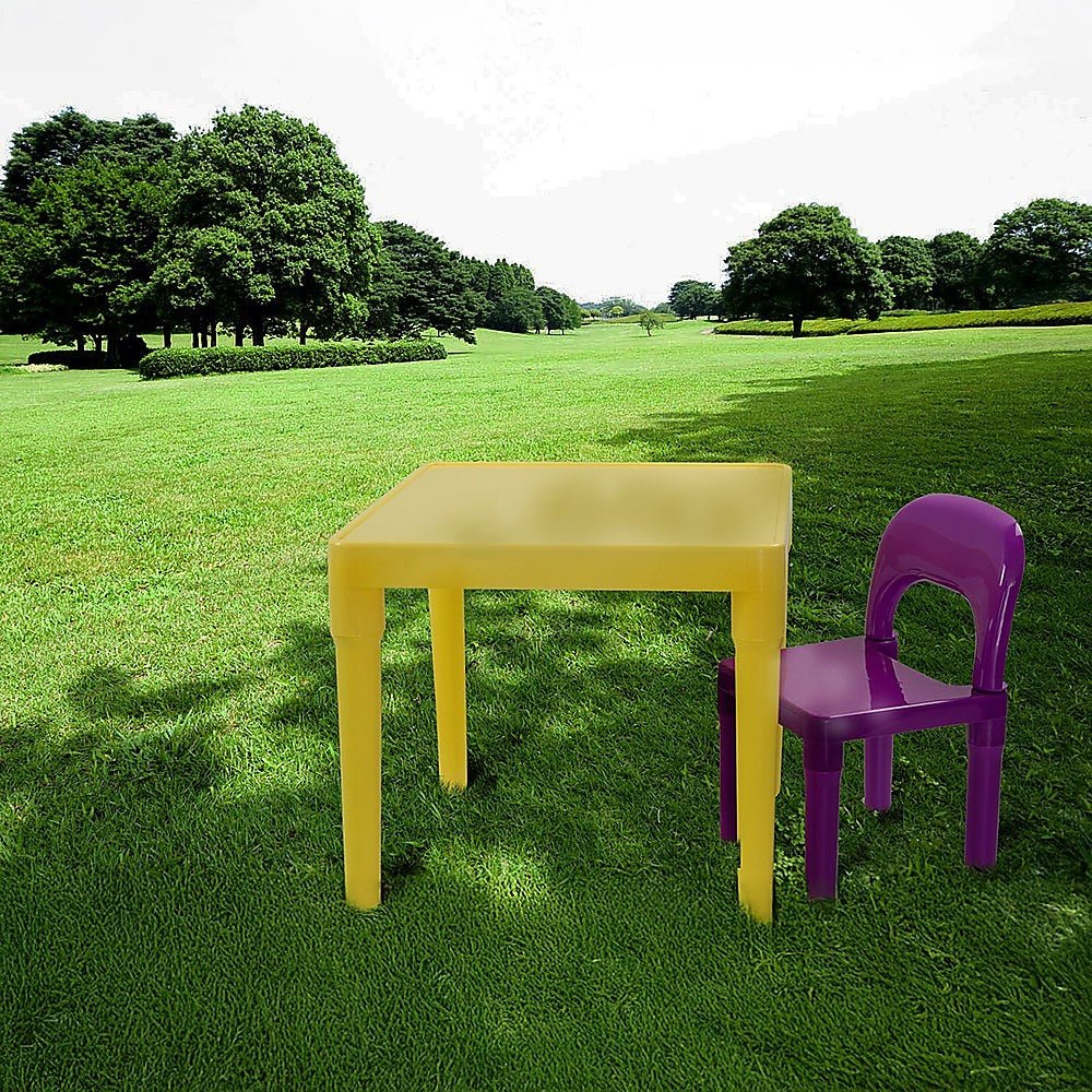 Kids Table and Chairs Play Set Toddler Child Toy Activity Furniture In - Outdoor for kids outdoor play - PlayScapes Australia
