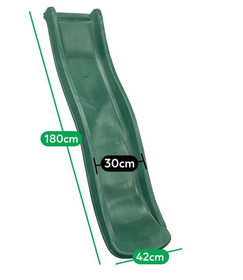 Lifespan Kids 1.8m Slide - Green for kids outdoor play - PlayScapes Australia