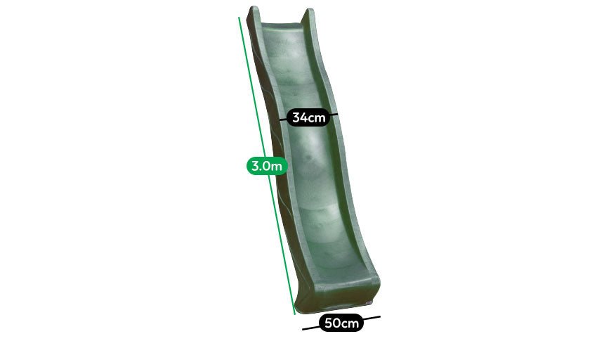 Lifespan Kids 3.0m Slide - Green for kids outdoor play - PlayScapes Australia