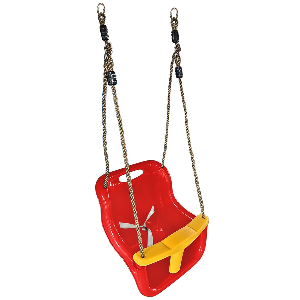 Lifespan Kids Baby Seat - Red & Yellow (Short Rope, 54cm) for kids outdoor play - PlayScapes Australia