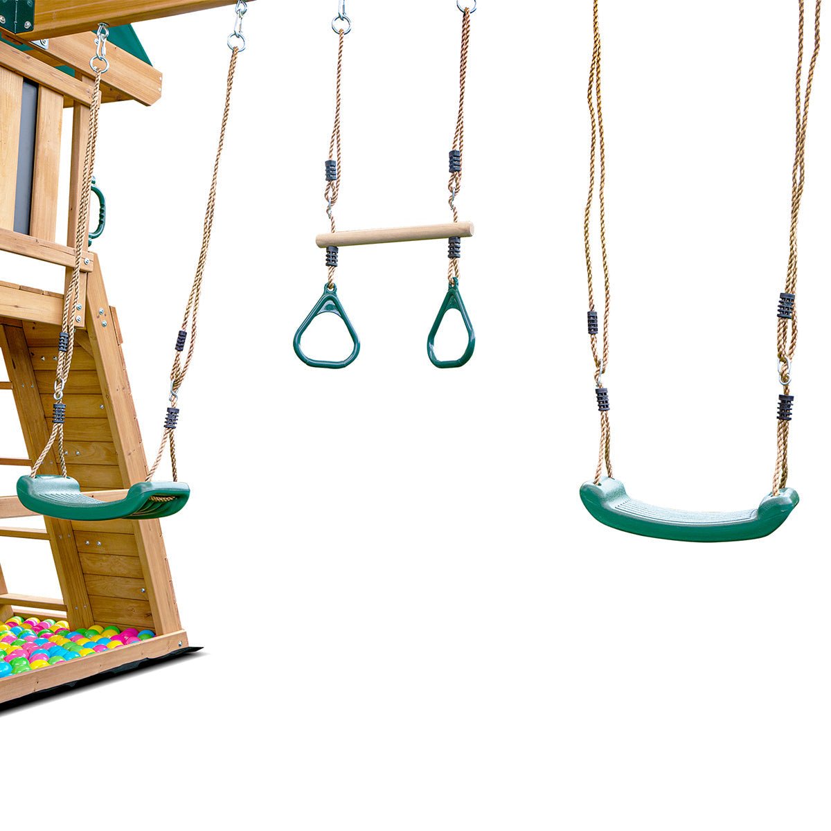 Lifespan Kids Birmingham Swing Set & Play Centre with 2.2m Slide (Yellow) for kids outdoor play - PlayScapes Australia