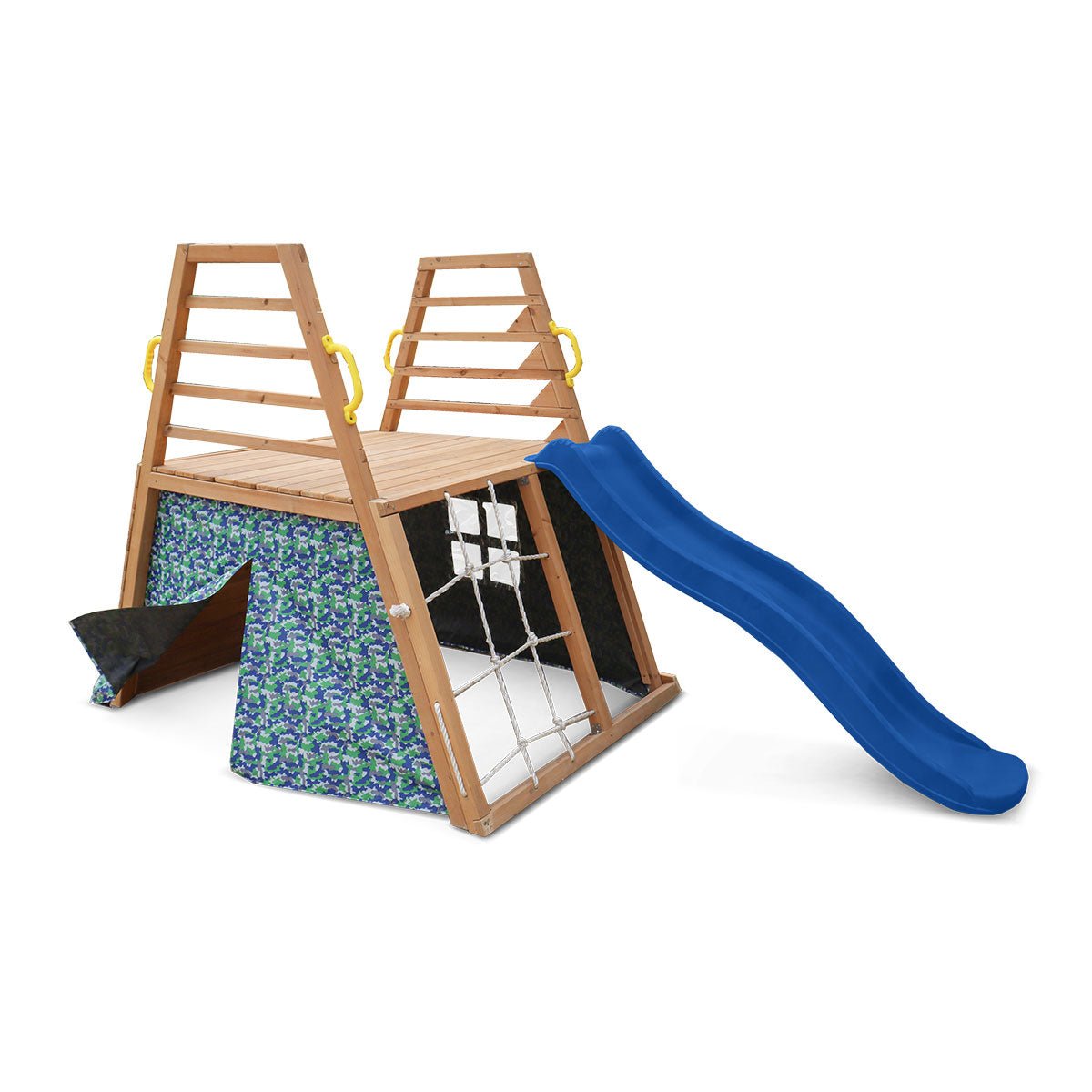 Lifespan Kids Cooper Climb & 1.8m Slide (Blue) for kids outdoor play - PlayScapes Australia