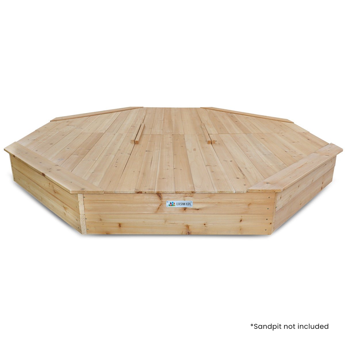 Lifespan Kids Grand Octagonal Sandpit Timber Cover Only for kids outdoor play - PlayScapes Australia