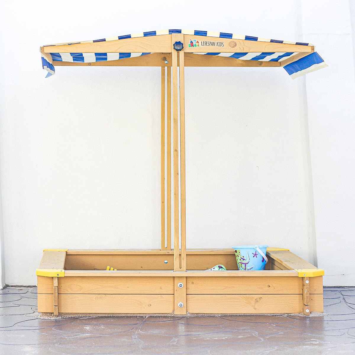 Lifespan Kids Joey 2 Sandpit with Adjustable UV Protective Canopy. for kids outdoor play - PlayScapes Australia