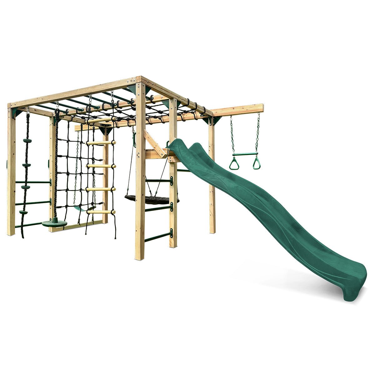Lifespan Kids Orangutan Climbing Cube Jungle Gym Play Centre + Green Slide for kids outdoor play - PlayScapes Australia