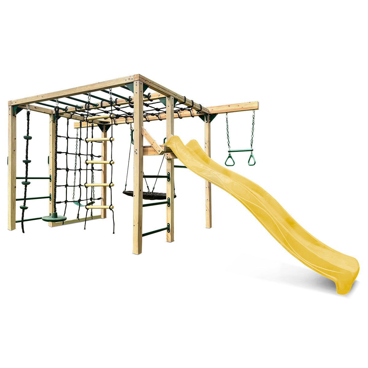 Lifespan Kids Orangutan Climbing Cube Jungle Gym Play Centre + Yellow Slide for kids outdoor play - PlayScapes Australia