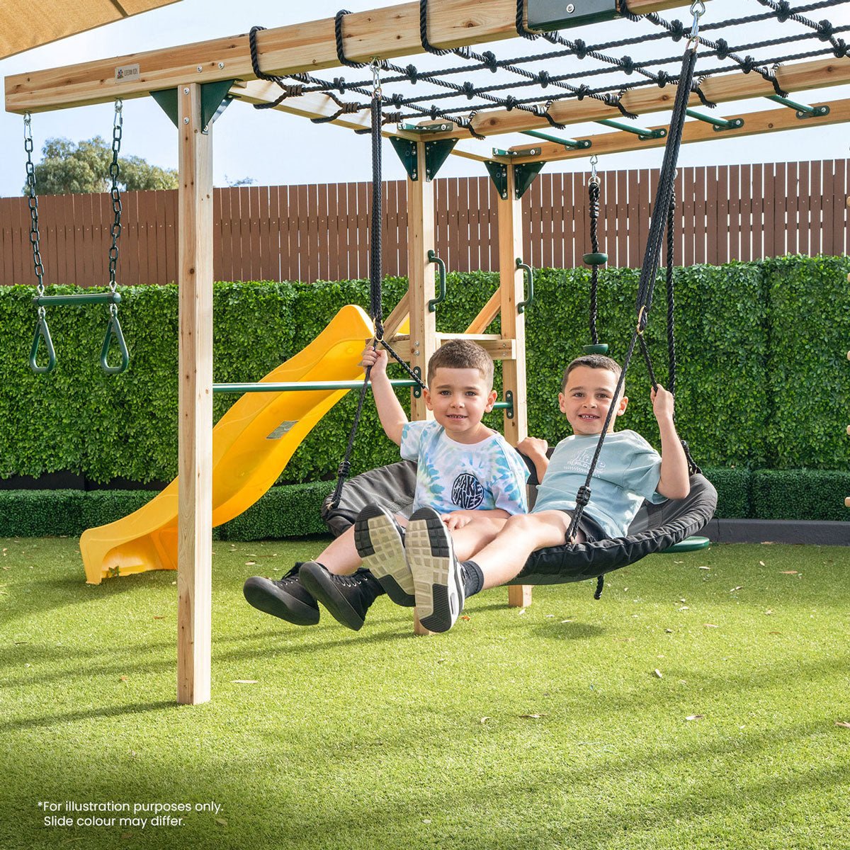 Lifespan Kids Orangutan Monkey Bars Jungle Gym Climbing Frame with 2.2m Slide (Pastel Pink) for kids outdoor play - PlayScapes Australia