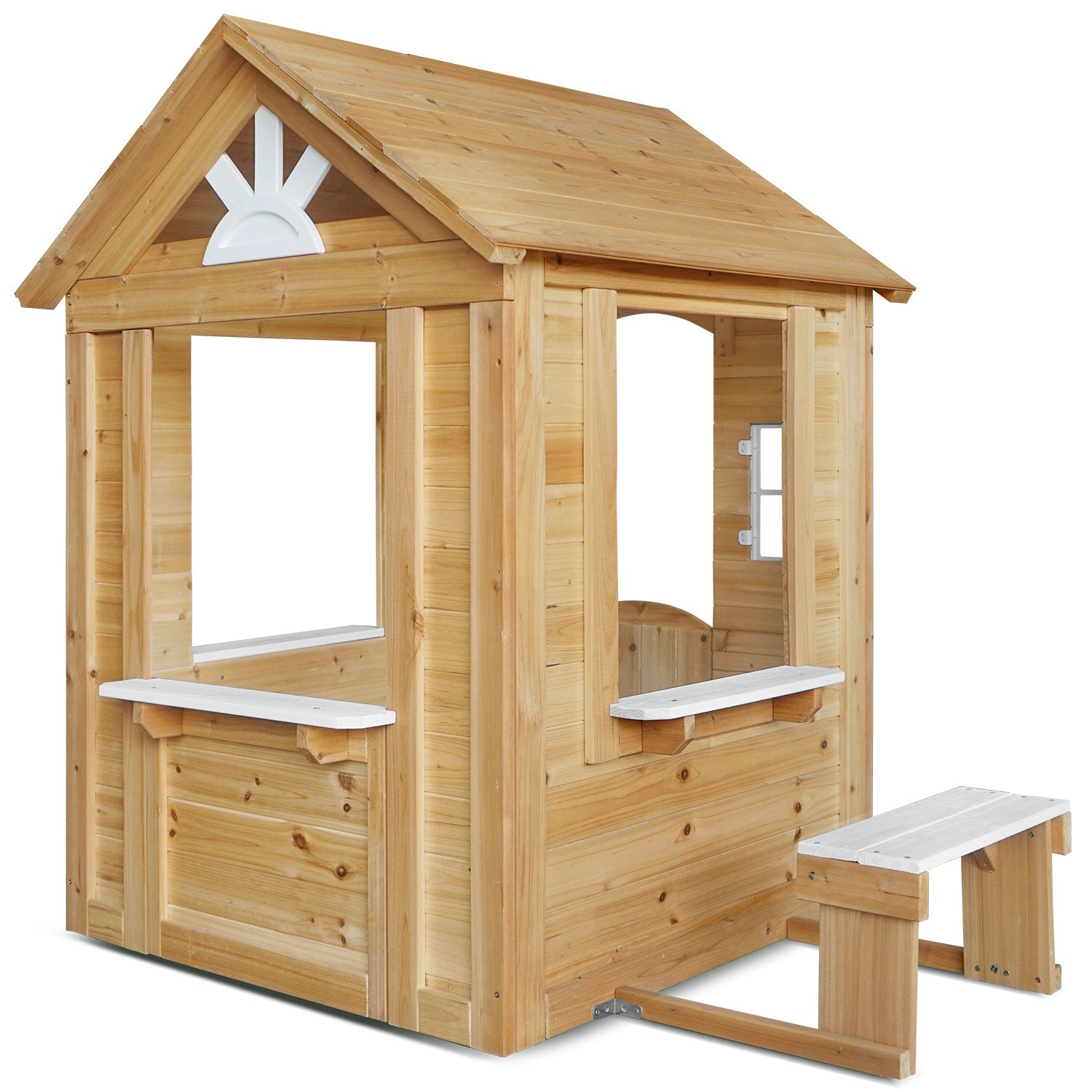 Lifespan Kids Teddy V2 Cubby House Natural for kids outdoor play - PlayScapes Australia