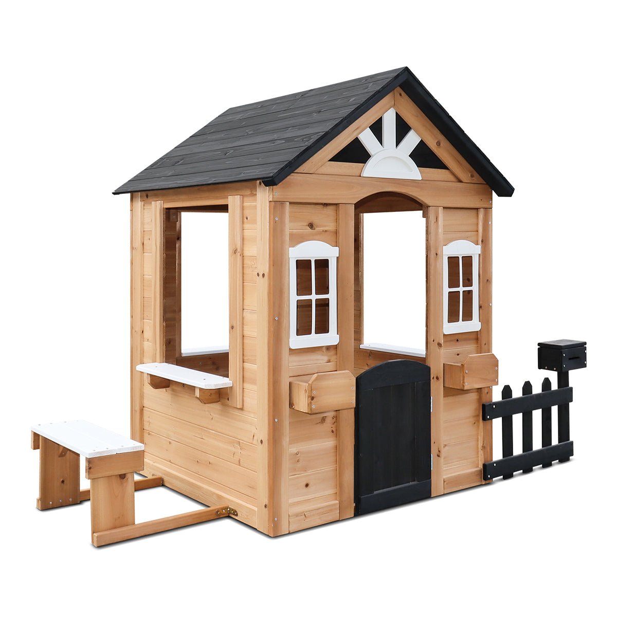 Lifespan Kids Teddy V3 Cubby House Natural for kids outdoor play - PlayScapes Australia