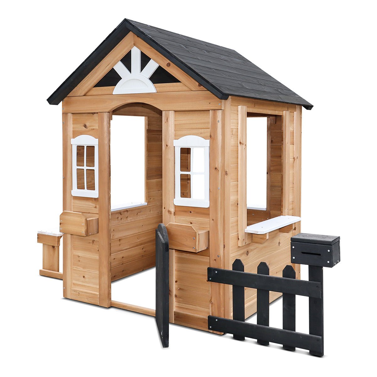 Lifespan Kids Teddy V3 Cubby House Natural for kids outdoor play - PlayScapes Australia