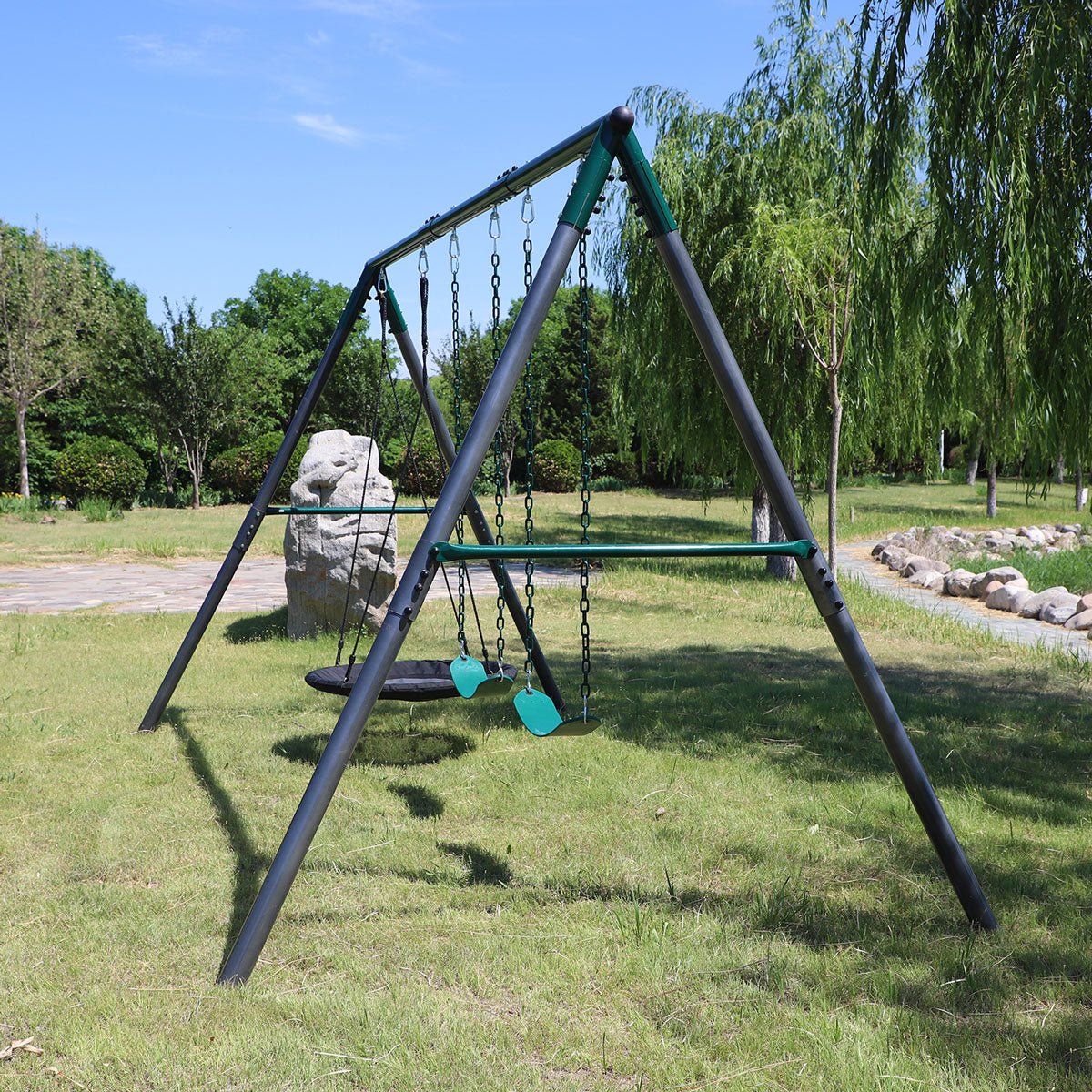 Lifespan Kids Titan Commercial Steel Swing Set for kids outdoor play - PlayScapes Australia