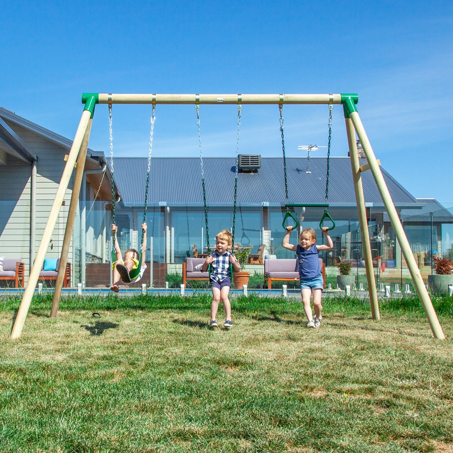 Lifespan Kids Wesley Swing Set for kids outdoor play - PlayScapes Australia
