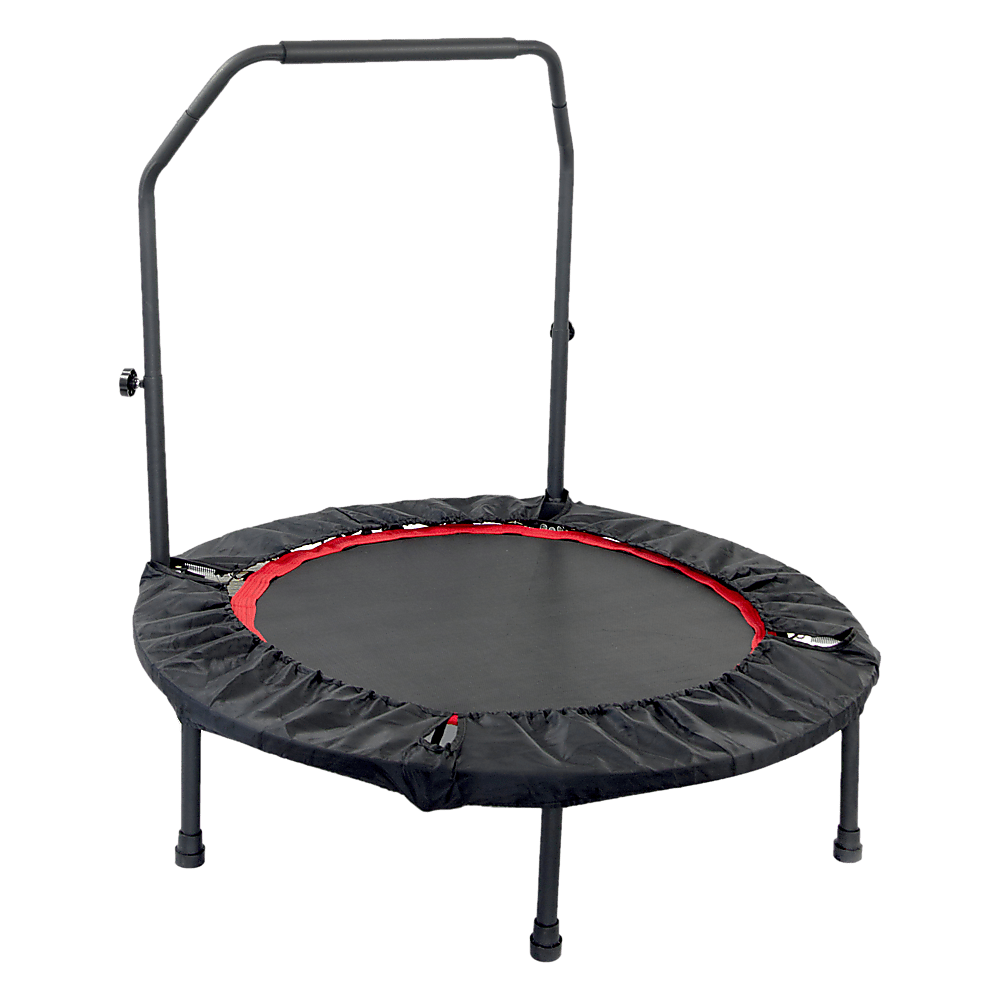 Mini Rebounder Trampoline With Handle Rail for kids outdoor play - PlayScapes Australia