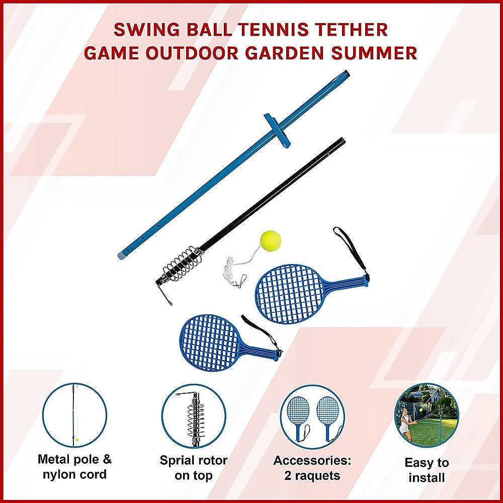 Swing Ball Tennis Tether Game Outdoor Garden Summer for kids outdoor play - PlayScapes Australia