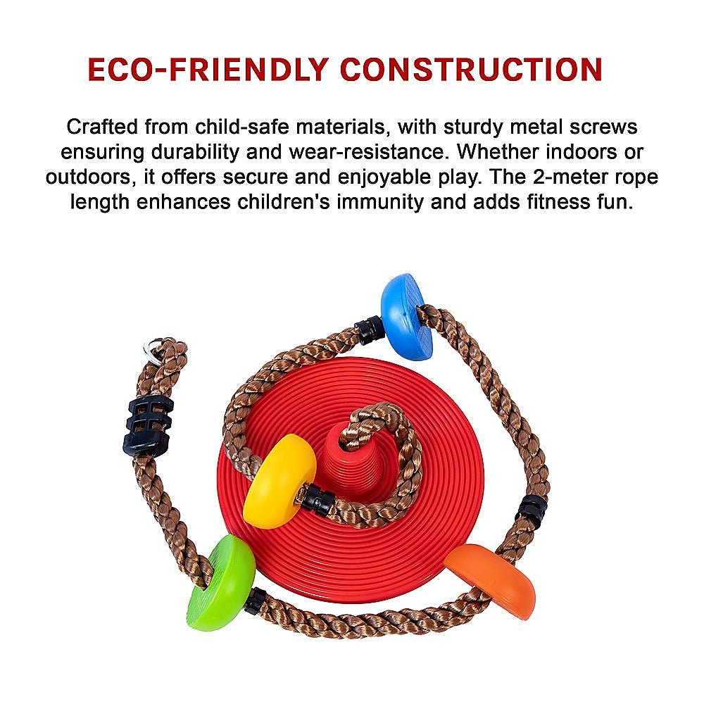Swing Climbing Rope Outdoor for kids outdoor play - PlayScapes Australia