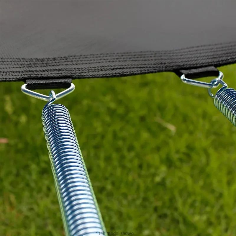 Kahuna 8ft Trampoline Safety Net Spring Pad Cover Mat Ladder Free Basketball Set