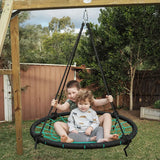 Lifespan Kids Oakley Swing Set with 1m Spidey Web Saucer Swing.