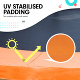 Kahuna 10ft Outdoor Trampoline Kids Children With Safety Enclosure Mat Pad Net Ladder Basketball Hoop Set - Orange