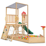 Lifespan Kids Marina Boat Climb & Slide  -1.8m Green Slide - Backyard Adventure