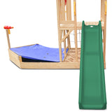 Lifespan Kids Marina Boat Climb & Slide  -1.8m Green Slide - Backyard Adventure