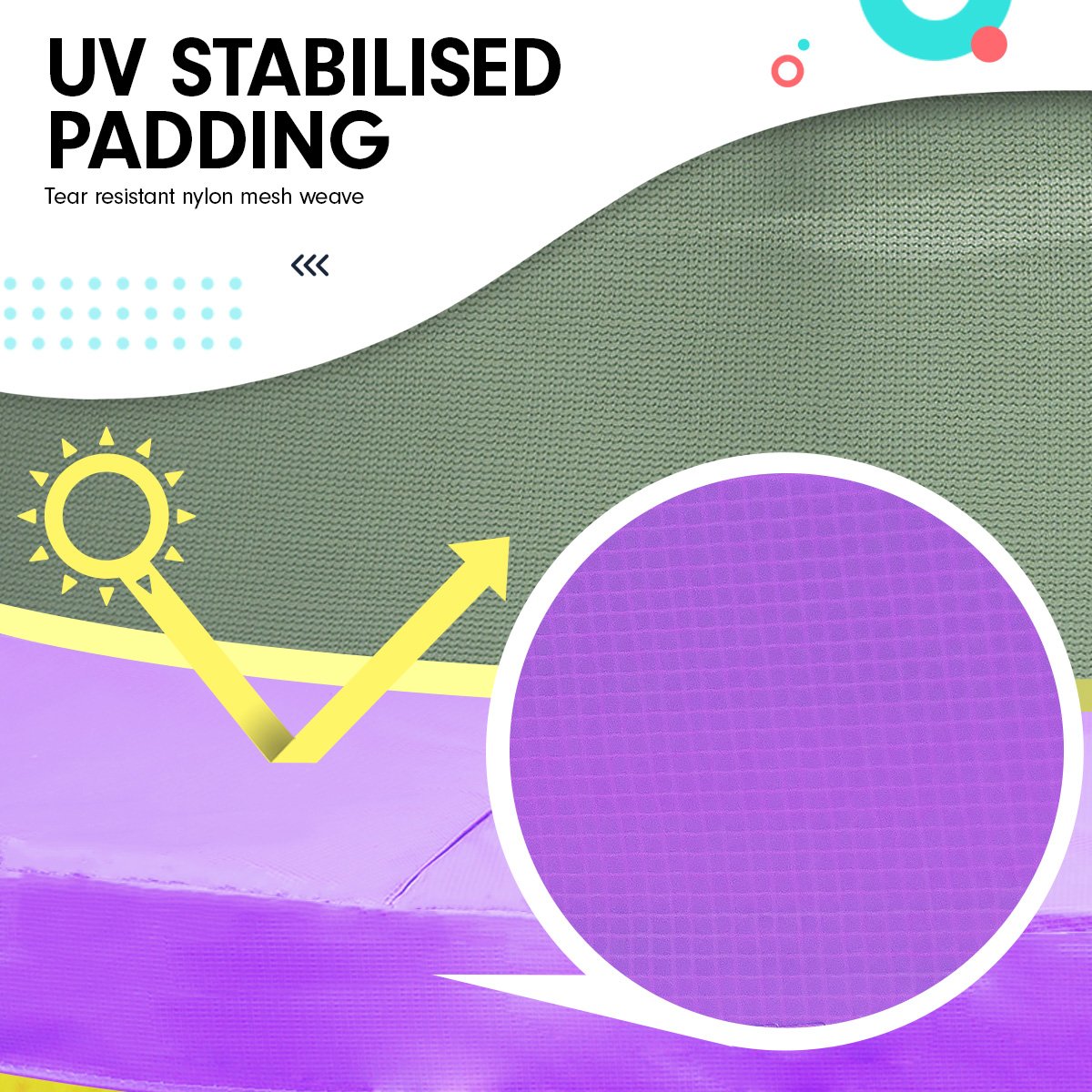 Kahuna 4.5ft Trampoline Round Free Safety Net Spring Pad Cover Mat Outdoor Blue Purple for kids outdoor play - PlayScapes Australia