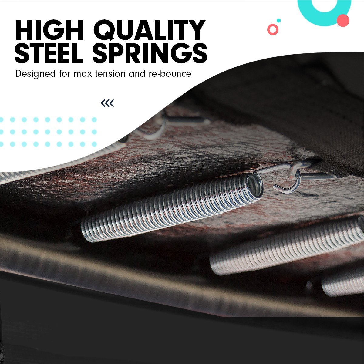 Kahuna 4.5ft Trampoline Round Free Safety Net Spring Pad Cover Mat Outdoor Blue Purple for kids outdoor play - PlayScapes Australia