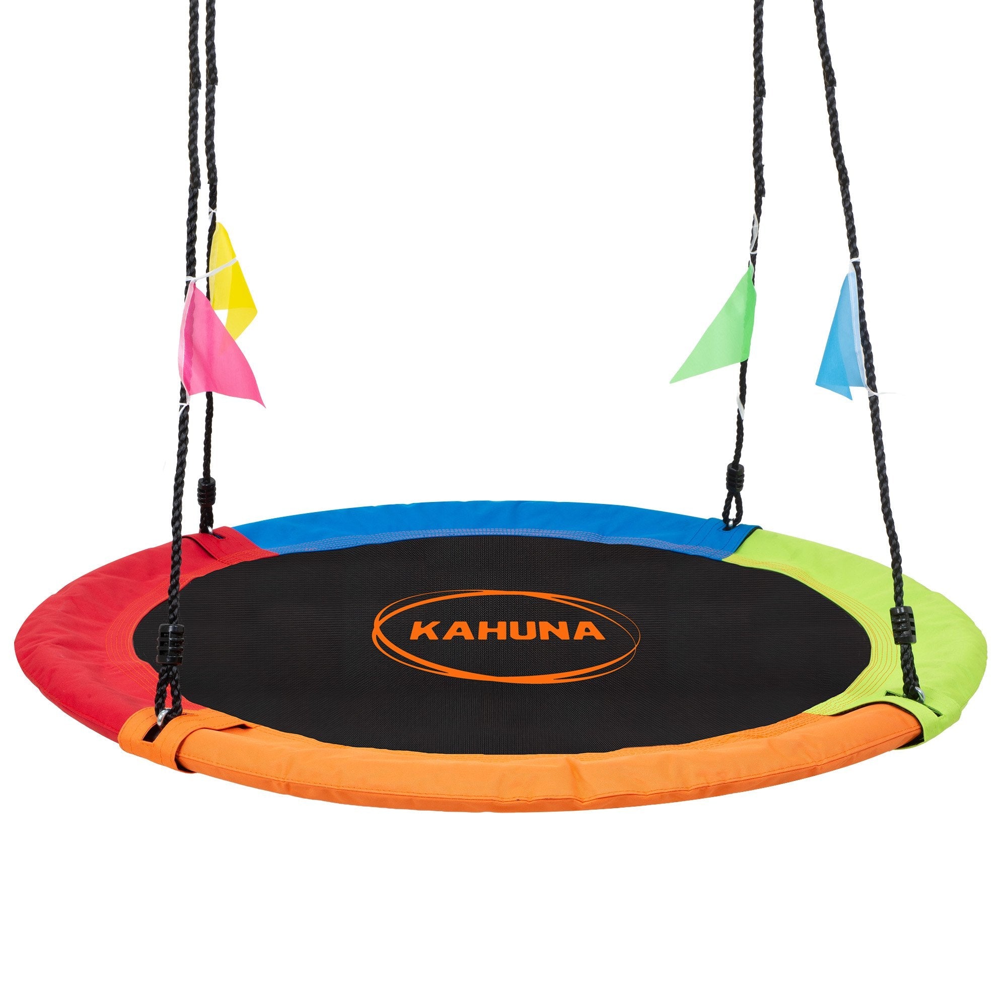 Kahuna Kids 1.2m Tree Saucer Swing Set Round 400kg With Straps Capacity Outdoor for kids outdoor play - PlayScapes Australia