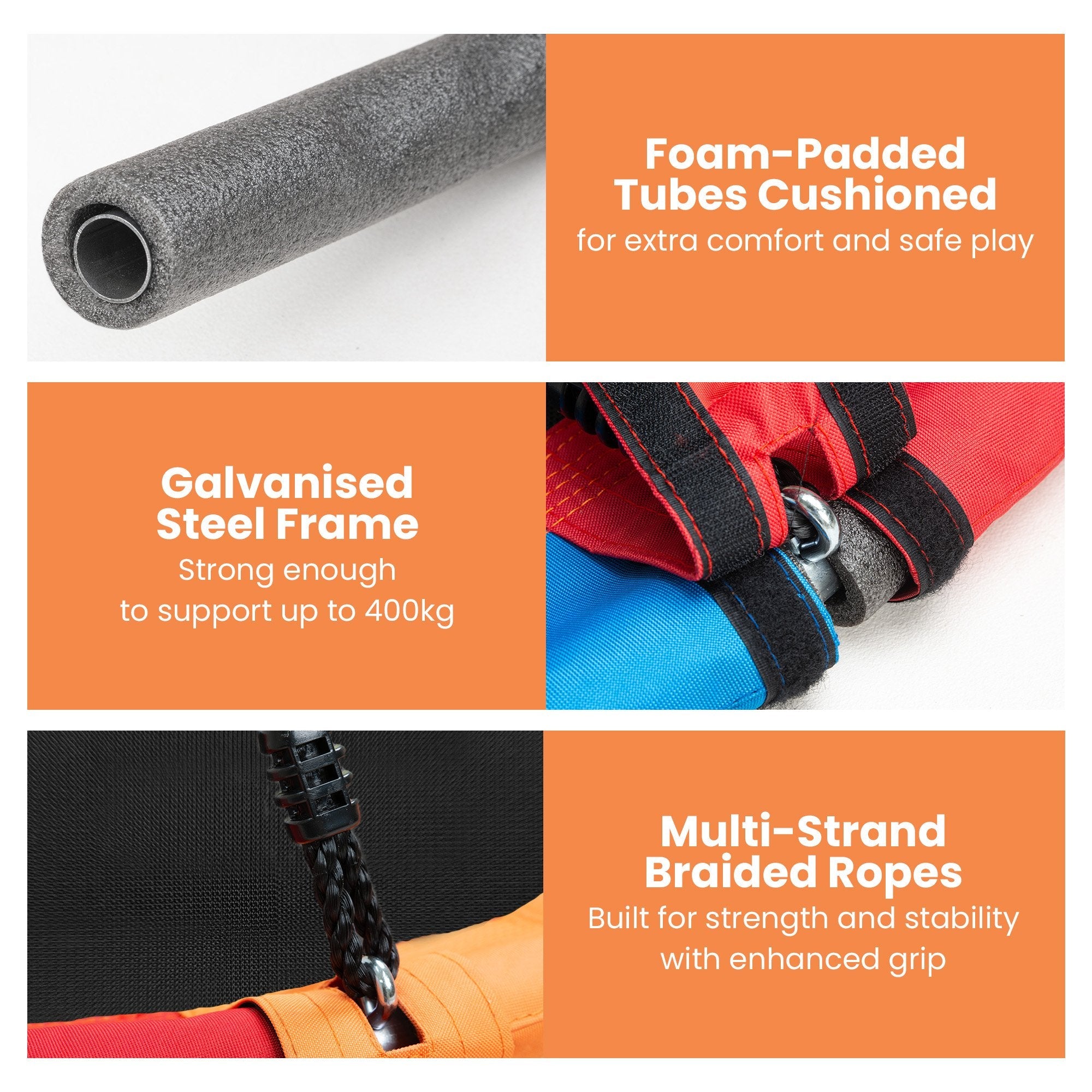 Kahuna Kids 1.2m Tree Saucer Swing Set Round 400kg With Straps Capacity Outdoor for kids outdoor play - PlayScapes Australia