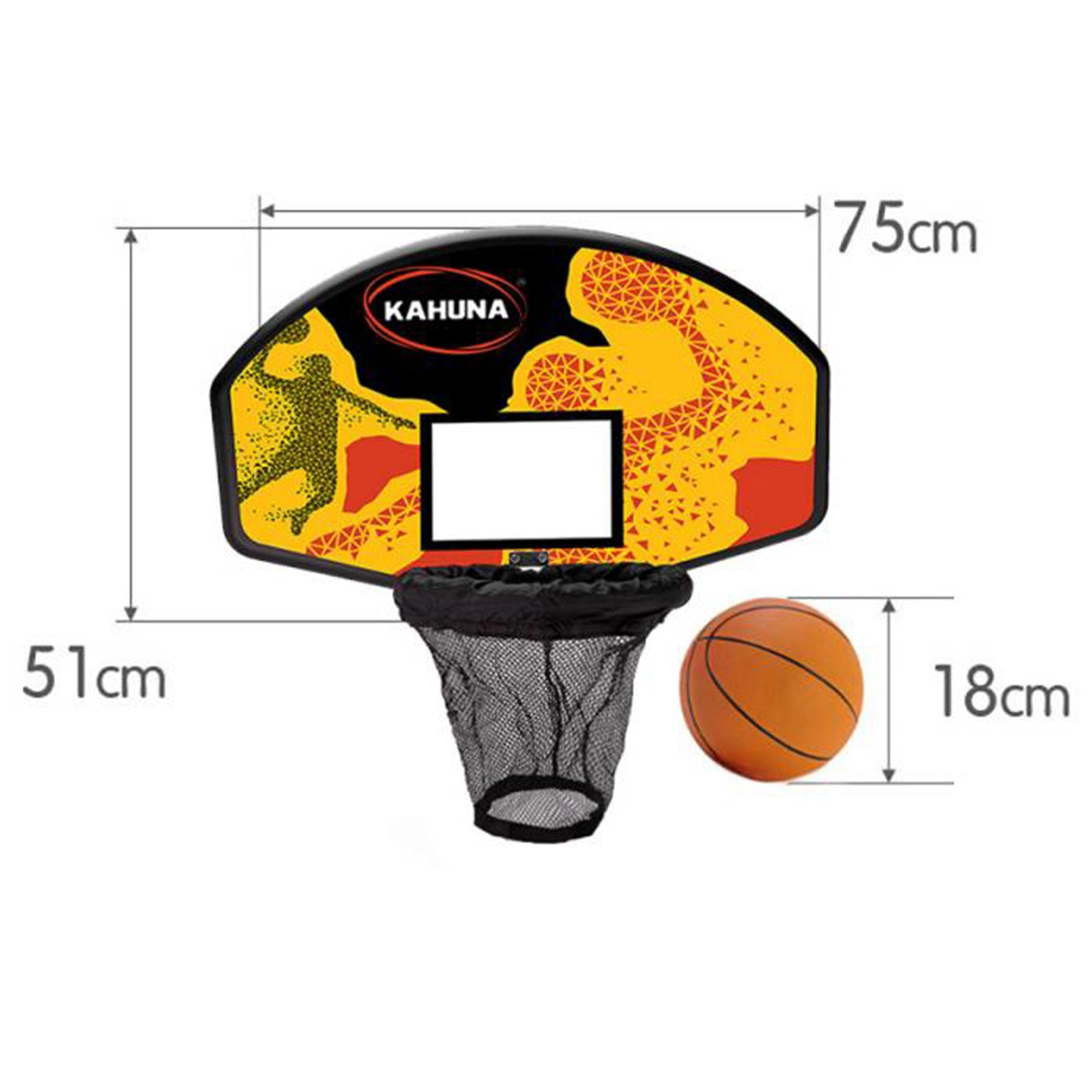 Kahuna Trampoline Basketball Ring Set with Mini Ball and Pump for kids outdoor play - PlayScapes Australia