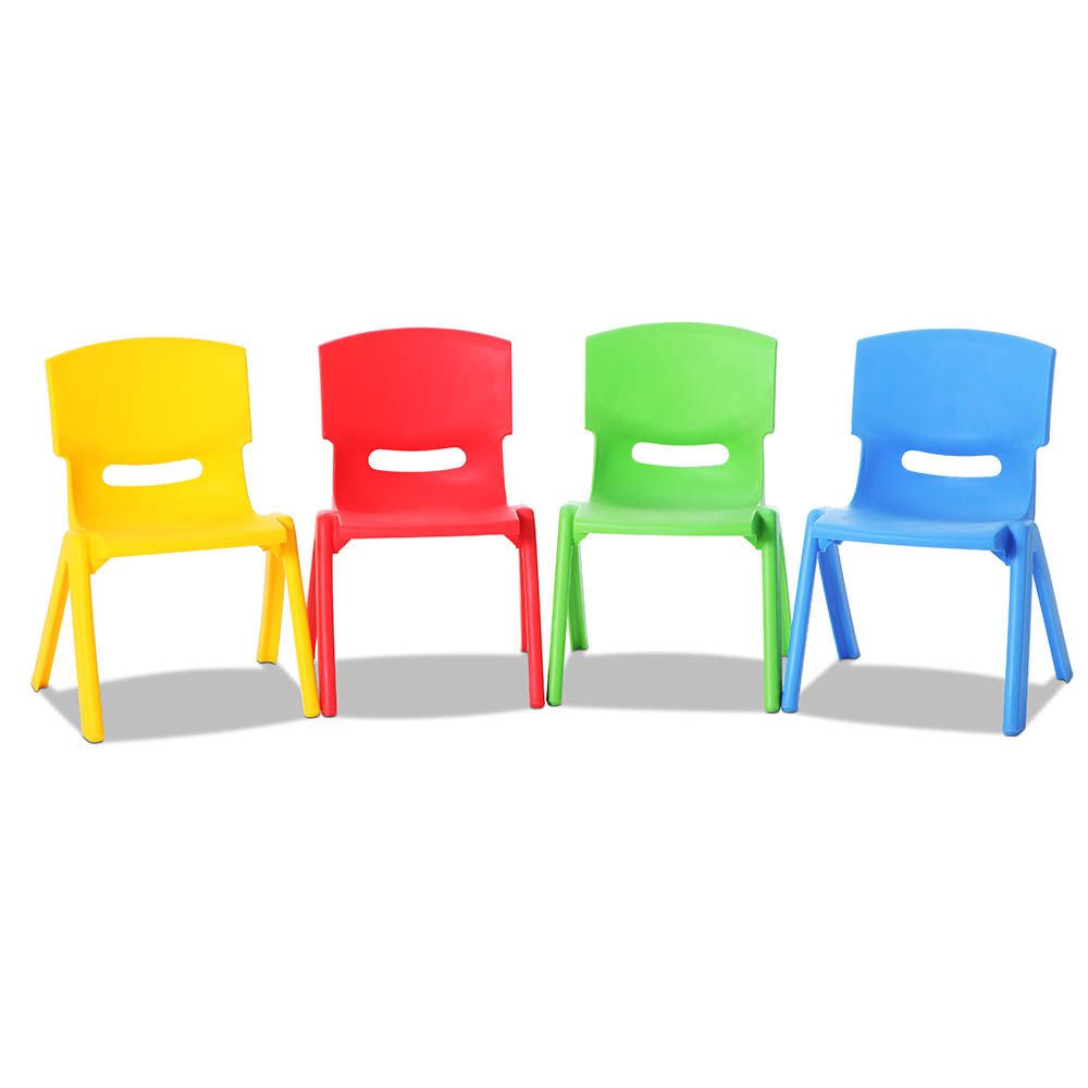 Keezi Kids Chairs Set Plastic Set of 4 Activity Study Chair 50KG for kids outdoor play - PlayScapes Australia