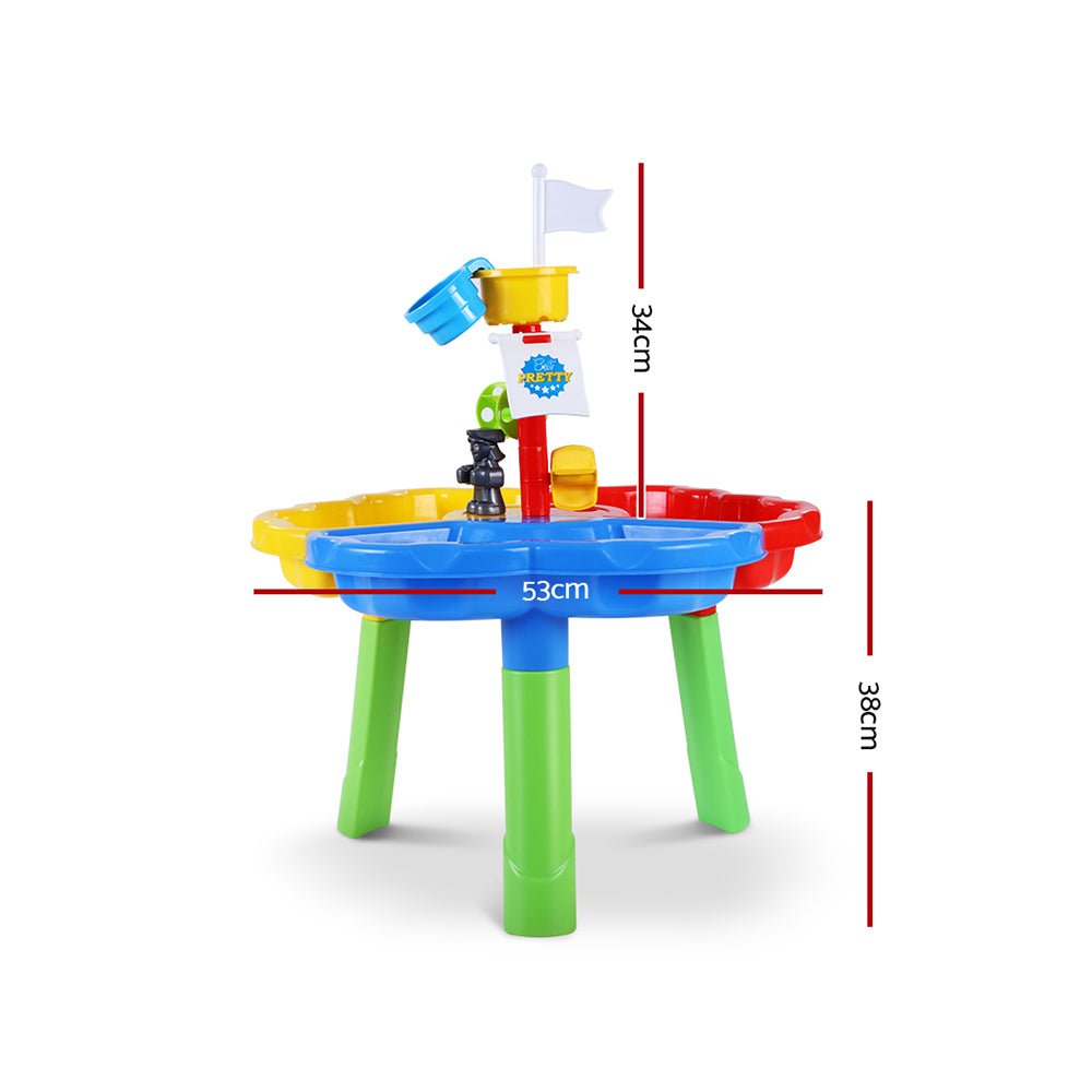 Keezi Kids Sandpit Pretend Play Set Outdoor Sand Water Table Beach Toy for kids outdoor play - PlayScapes Australia