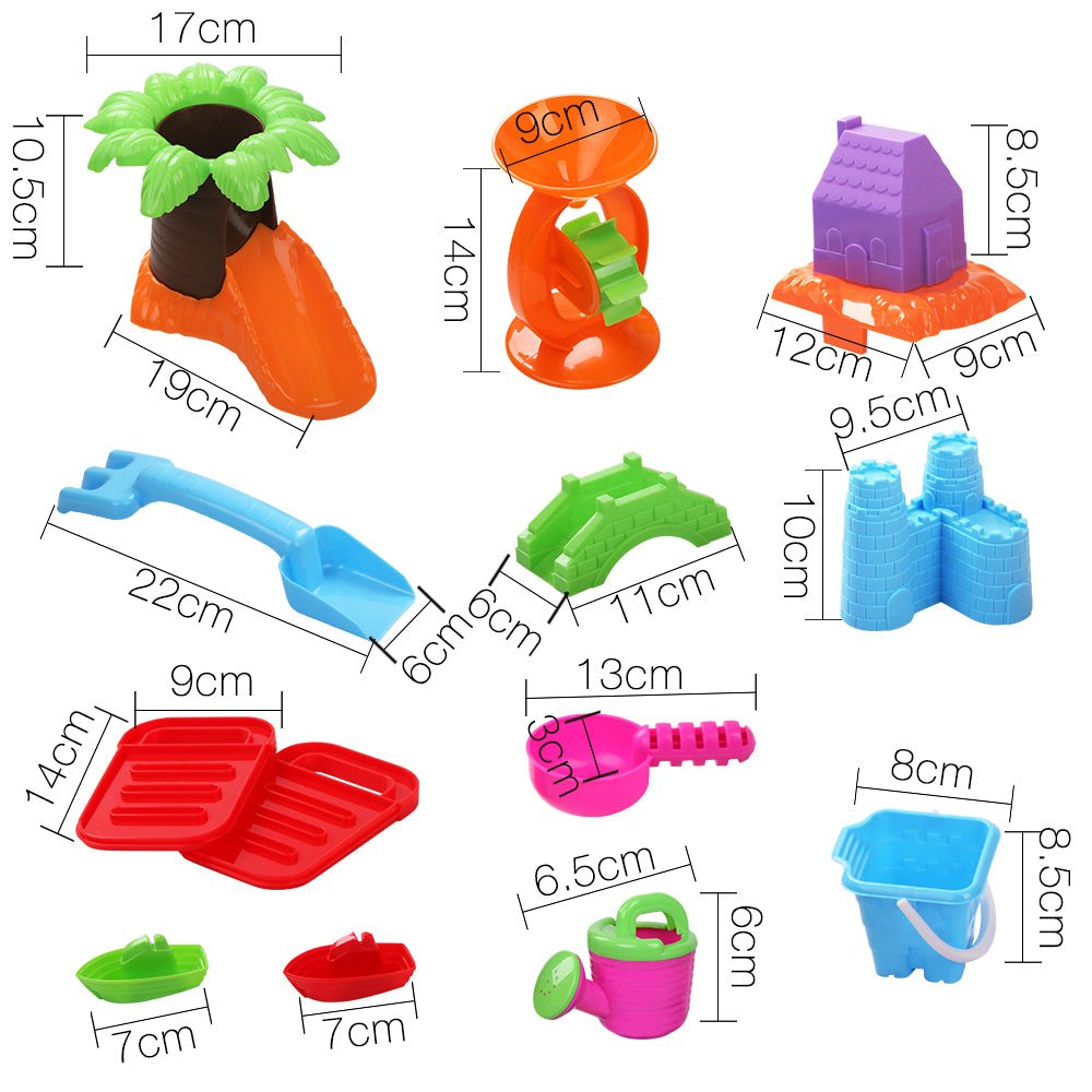 Keezi Kids Sandpit Pretend Play Set Sand Water Table Chair Outdoor Beach Toy for kids outdoor play - PlayScapes Australia