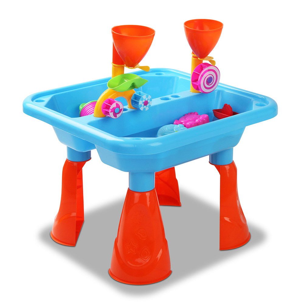 Keezi Kids Sandpit Pretend Play Sets Beach Toys Outdoor Sand Water Table Set for kids outdoor play - PlayScapes Australia