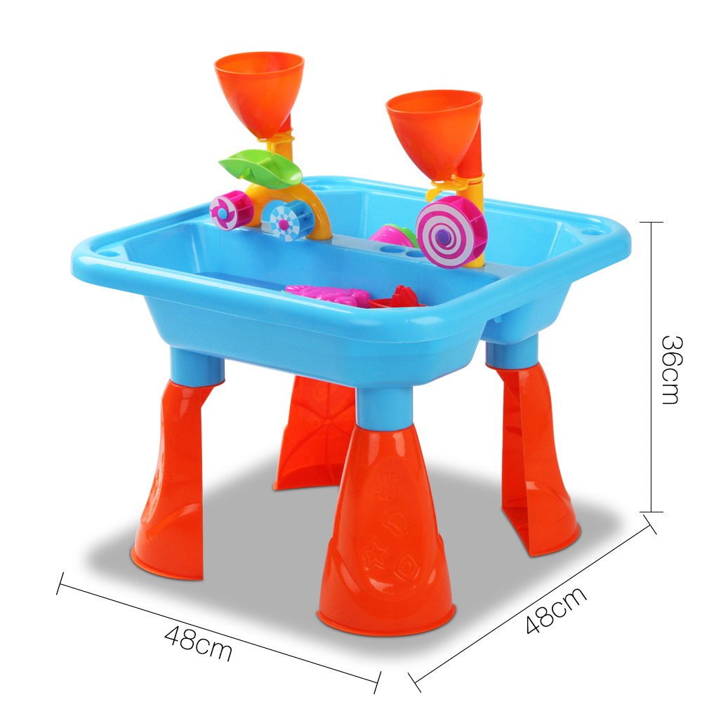 Keezi Kids Sandpit Pretend Play Sets Beach Toys Outdoor Sand Water Table Set for kids outdoor play - PlayScapes Australia