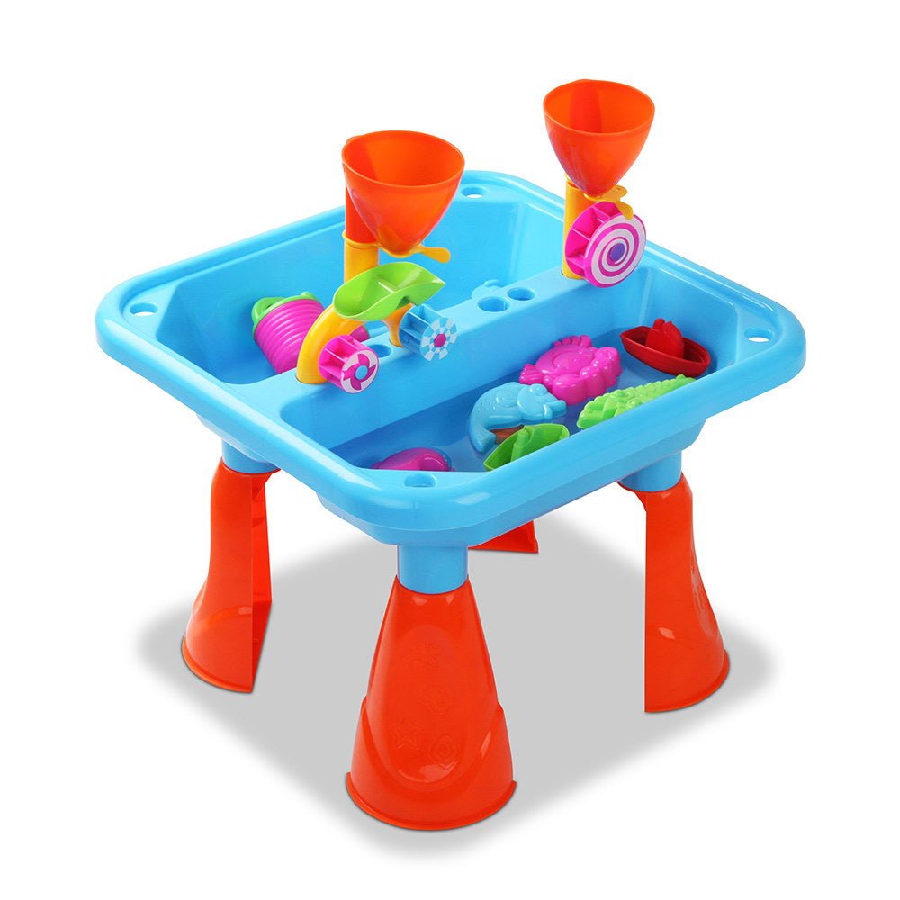 Keezi Kids Sandpit Pretend Play Sets Beach Toys Outdoor Sand Water Table Set for kids outdoor play - PlayScapes Australia