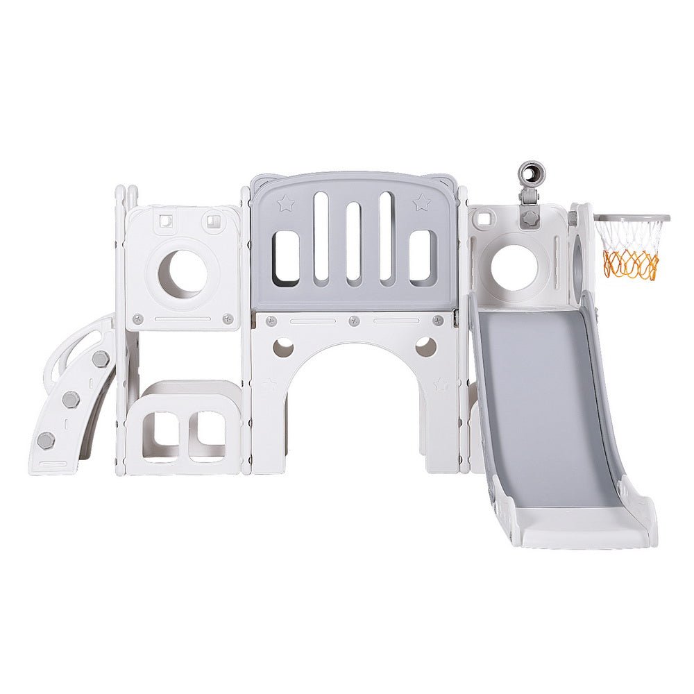 Keezi Kids Slide Swing Set Ball Hoop Rings Football Outdoor Toys for kids outdoor play - PlayScapes Australia