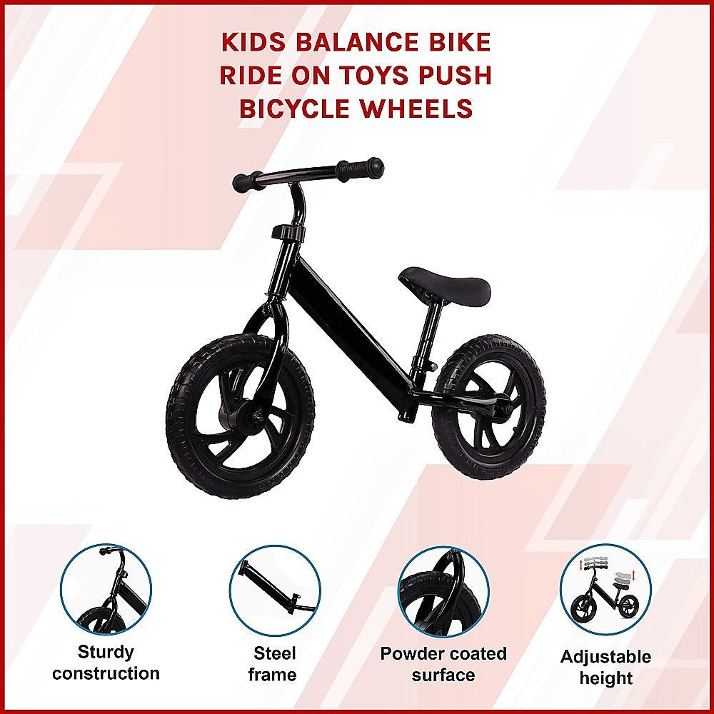 Kids Balance Bike Ride On Toys Push Bicycle Wheels for kids outdoor play - PlayScapes Australia