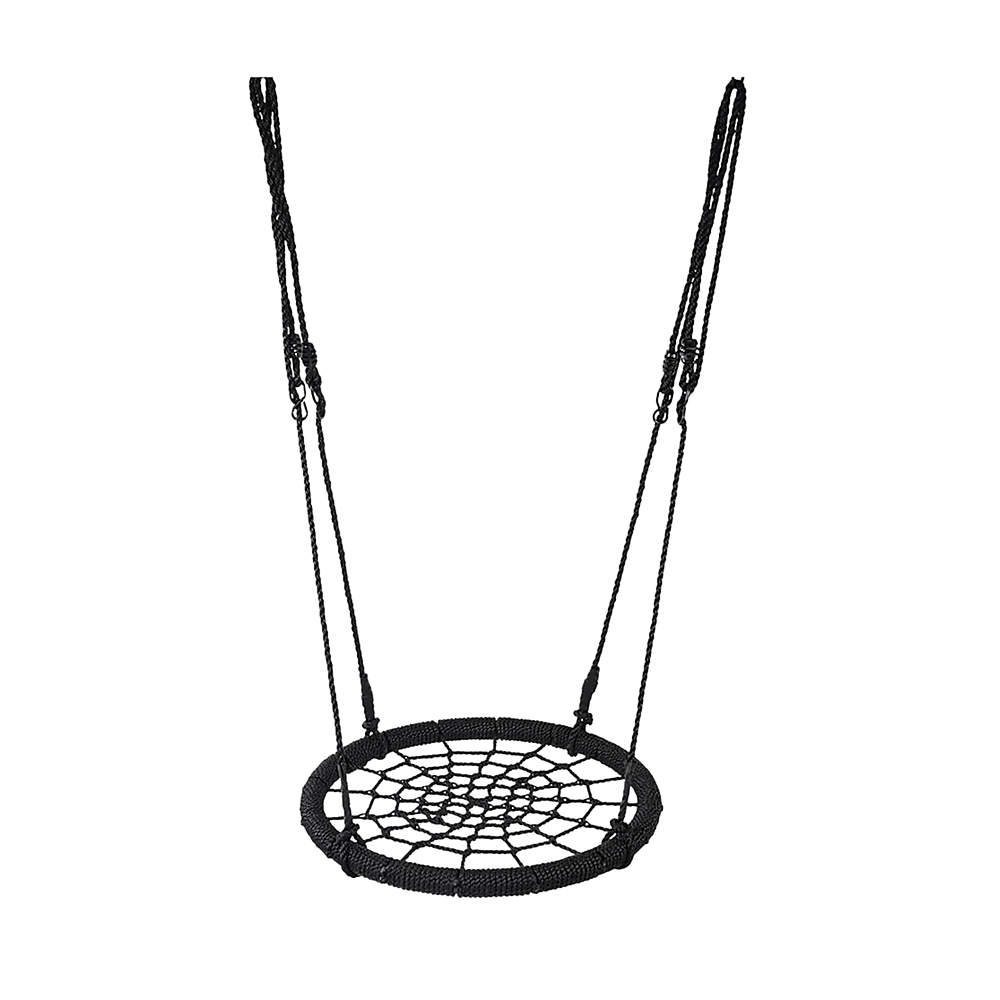 Kids Rope Swing Round Outdoor Birds Crows Nest Spider Web Swing Seat 65cm for kids outdoor play - PlayScapes Australia