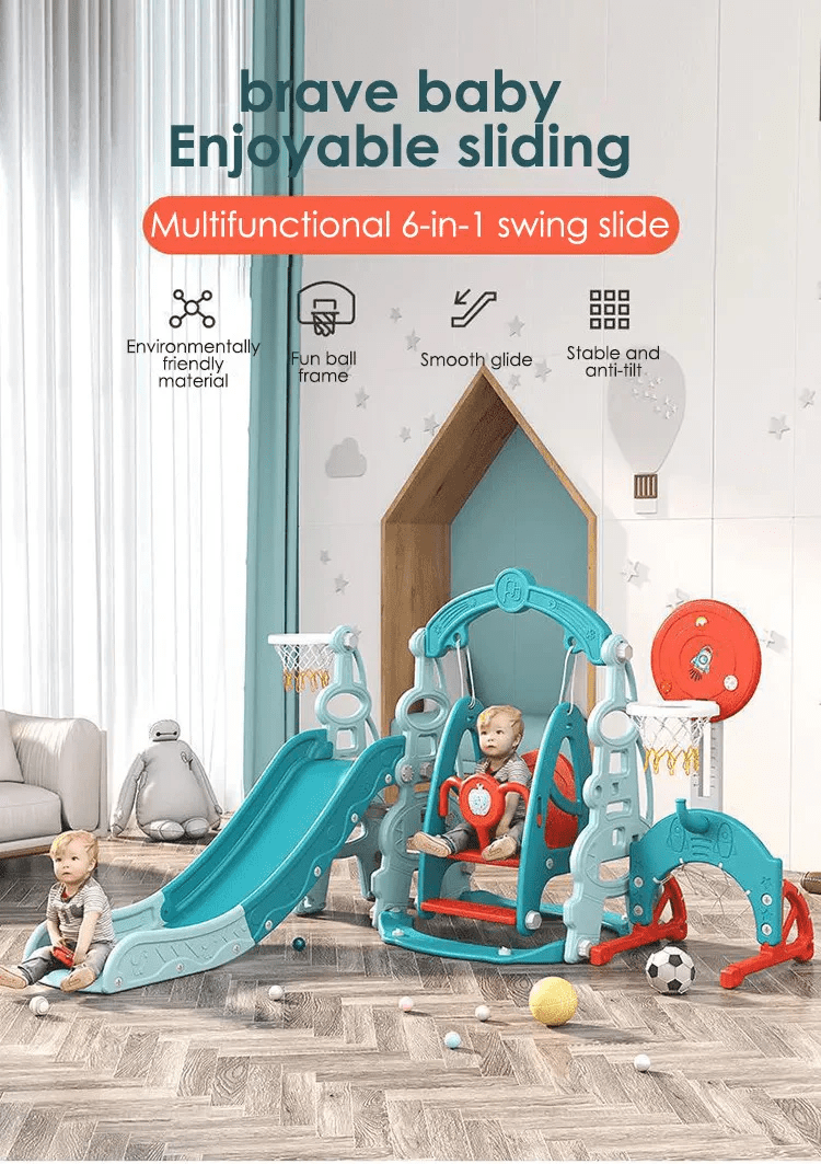 Kids Slide Swing Set Outdoor Toys Playground Activity Basketball Hoop for kids outdoor play - PlayScapes Australia