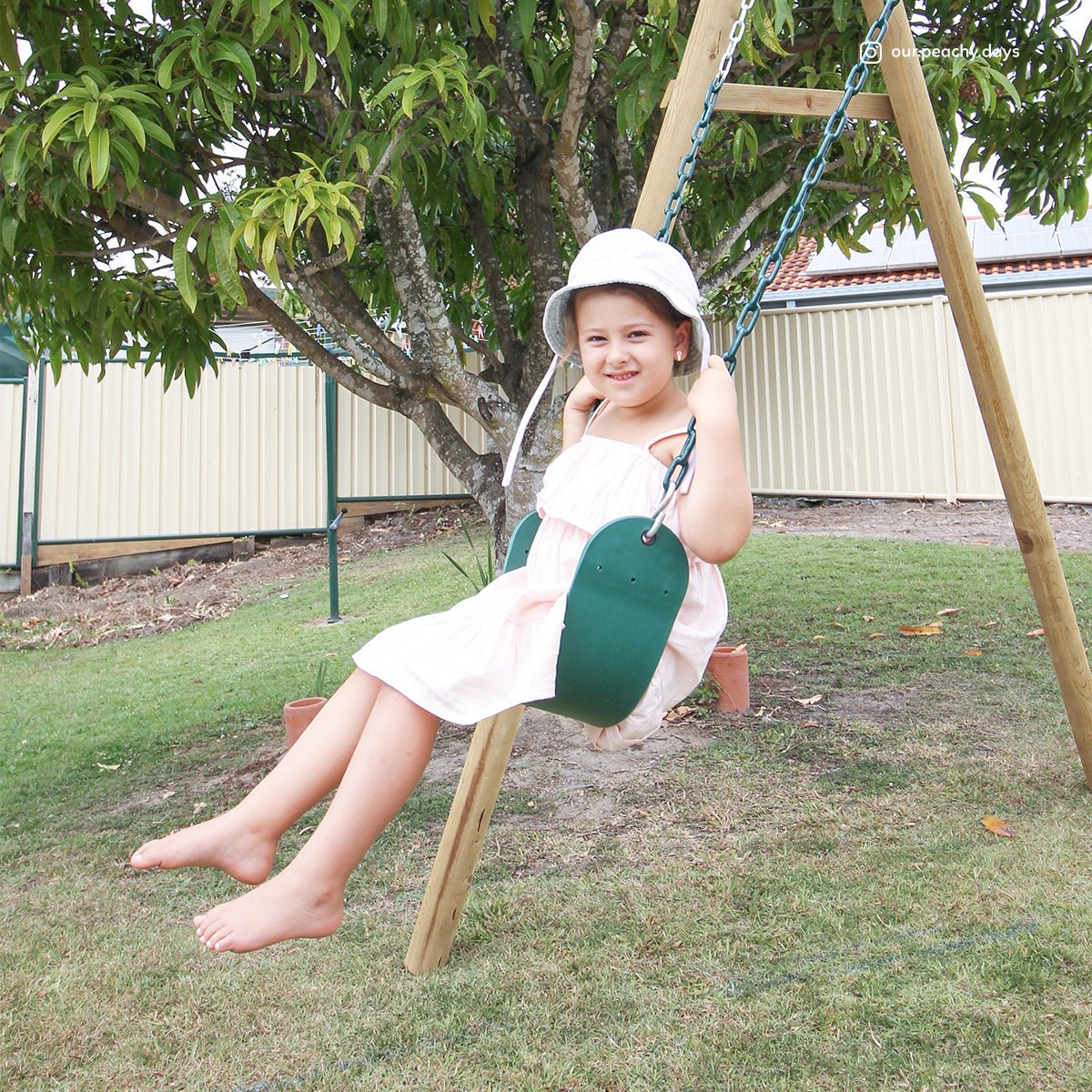 Lifespan Kids Amber 3 Double Belt Swing Set for kids outdoor play - PlayScapes Australia