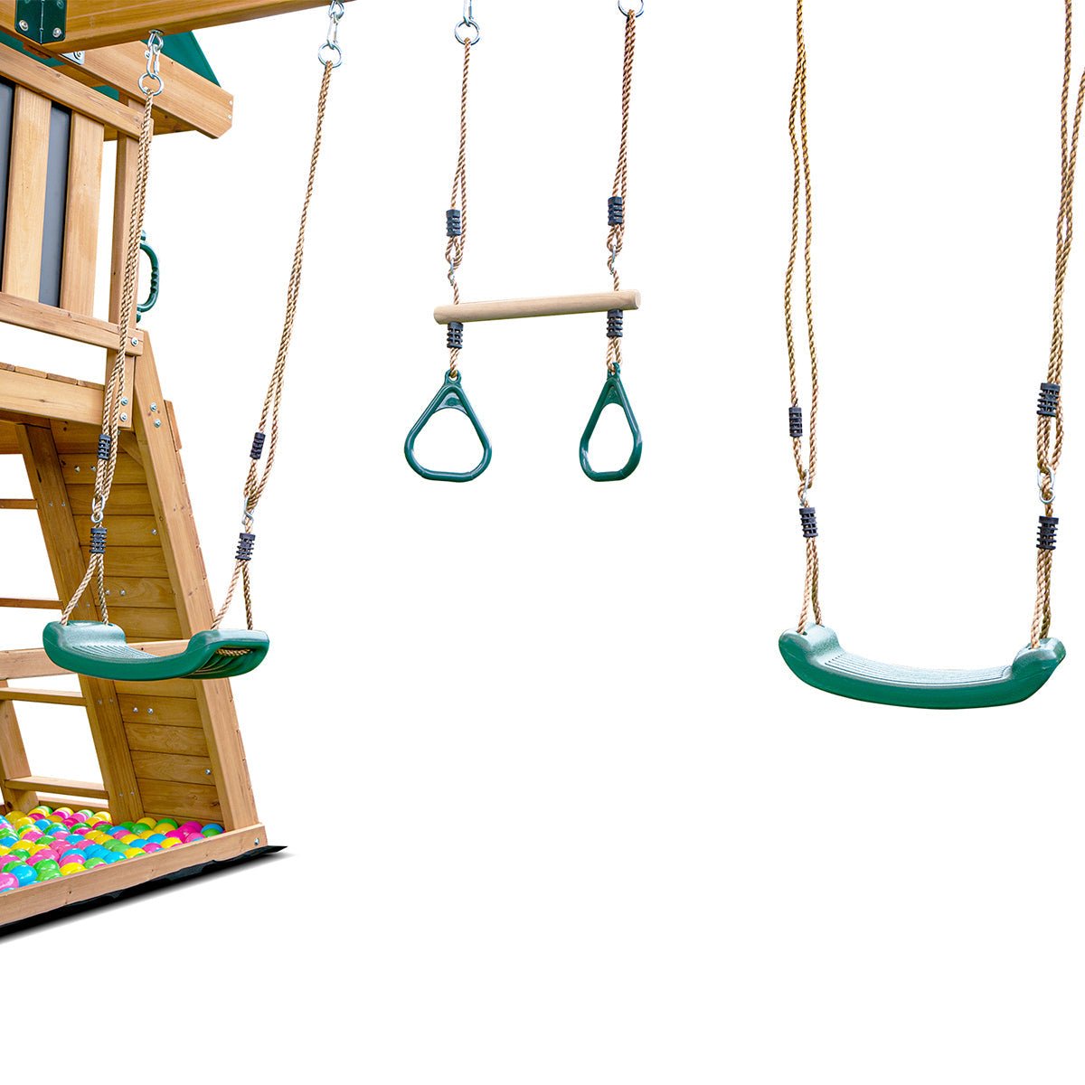 Lifespan Kids Birmingham Swing Set & Play Centre with 2.2m Slide (White) for kids outdoor play - PlayScapes Australia